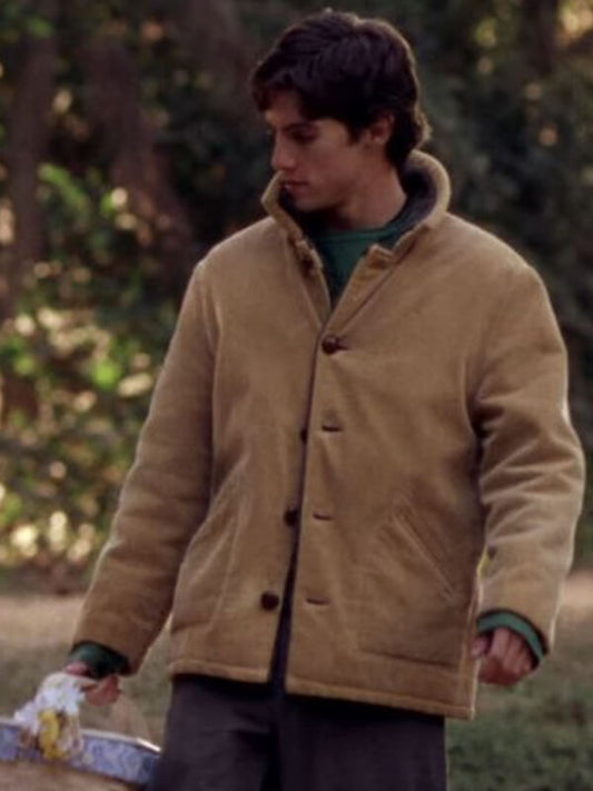 Milo Ventimiglia Gilmore Girls Brown Suede Leather Jacket