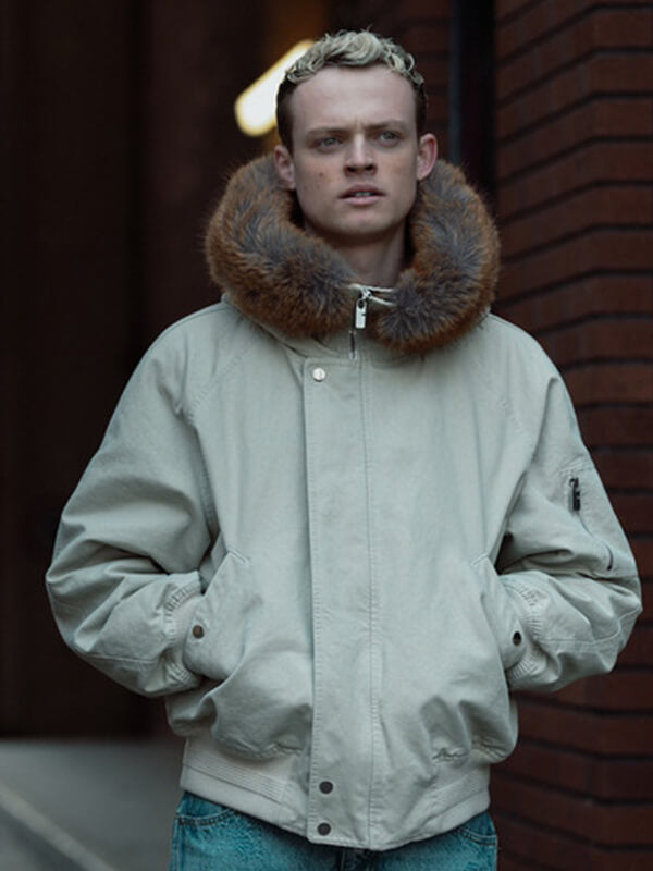 MobLand S01 Eddie Harrigan White Cotton Jacket