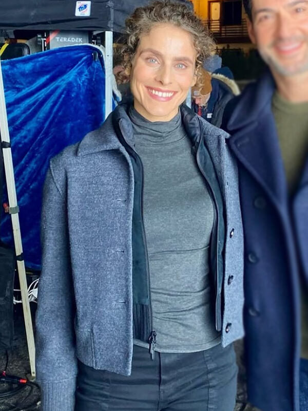 Mona Azar CIA 2026 Grey Wool Jacket