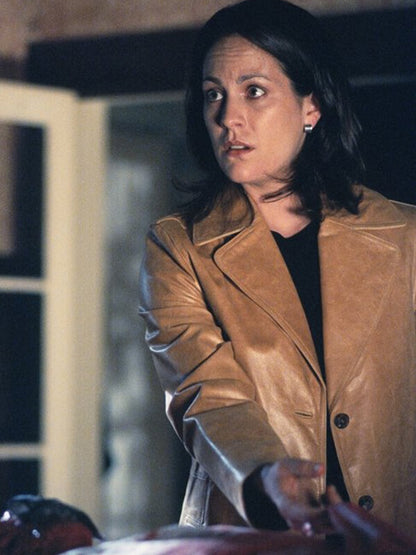 Monica Reyes The X Files S09 Brown Leather Coat
