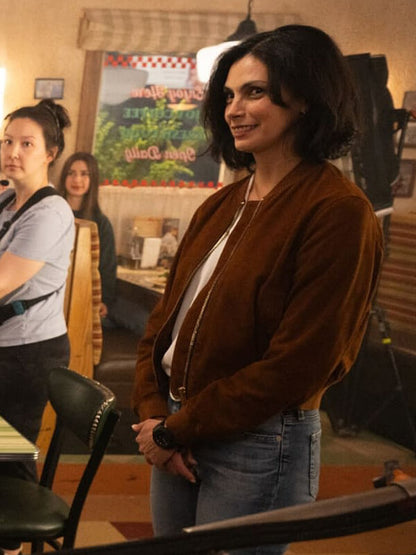 Morena Baccarin Sheriff Country 2025 Suede Jacket