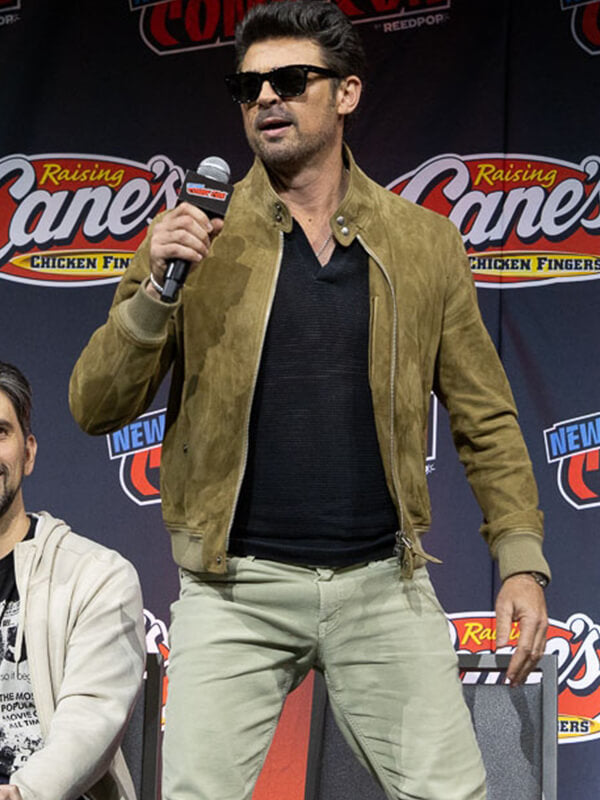 Mortal Kombat II Movie Event Karl Urban Suede Leather Jacket