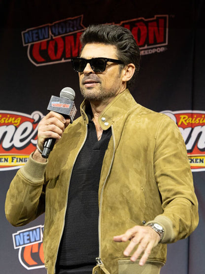 Mortal Kombat II Movie Event Karl Urban Suede Leather Jacket