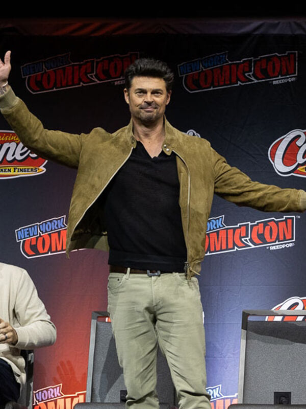 Mortal Kombat II Movie Event Karl Urban Suede Leather Jacket