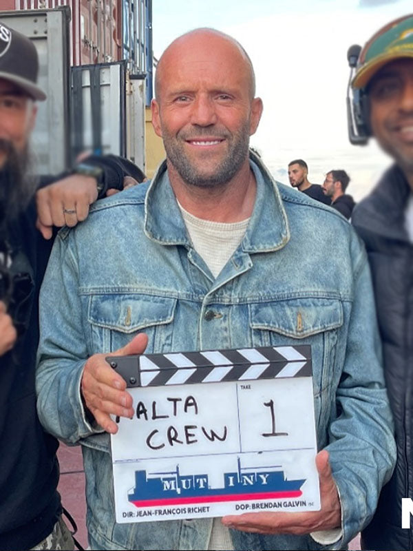 Mutiny 2026 Jason Statham Blue Denim Jacket