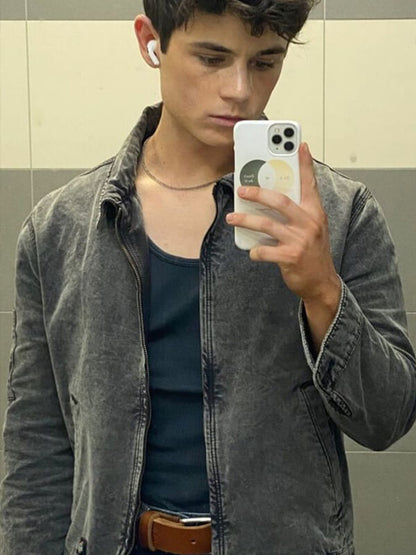 My Life With The Walter Boys Alex Walter Washed Denim Jacket
