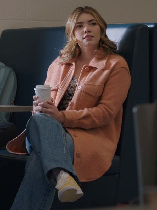 My Life With The Walter Boys Erin Pink Wool Coat