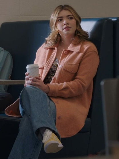 My Life With The Walter Boys Erin Pink Wool Coat