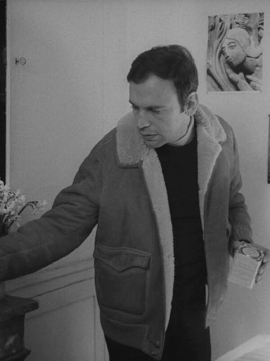 My Night at Maud's Jean Louis Brown Shearling Jacket