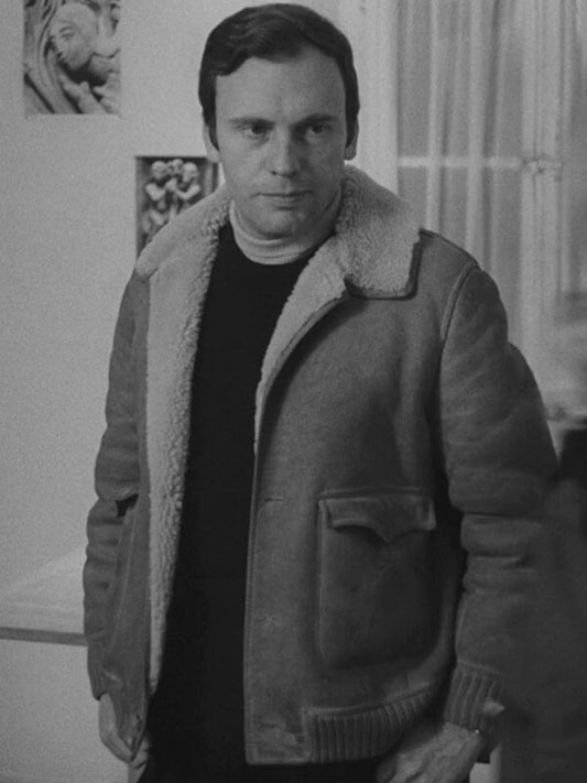 My Night at Maud's Jean Louis Brown Shearling Jacket