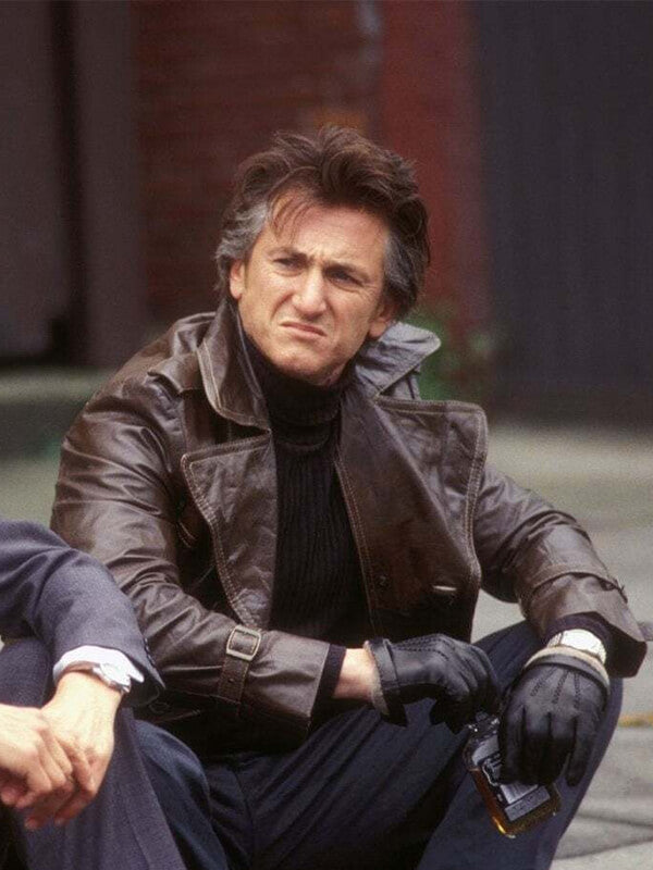 Mystic River Sean Penn Brown Leather Coat