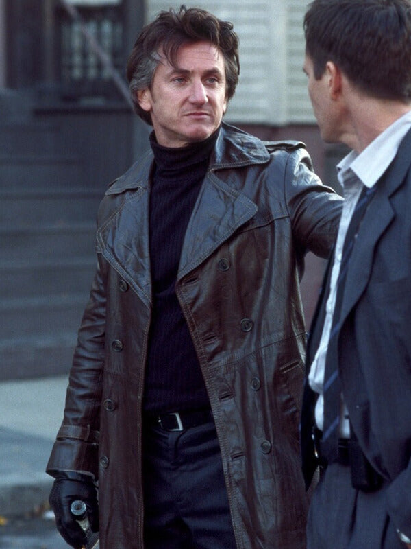 Mystic River Sean Penn Brown Leather Coat