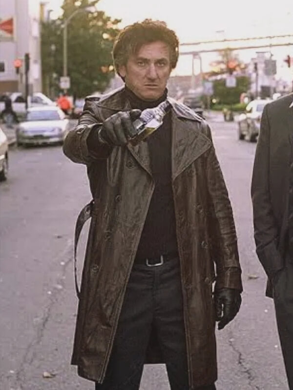 Mystic River Sean Penn Brown Leather Coat