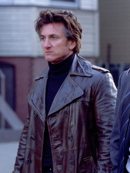 Mystic River Sean Penn Brown Leather Coat