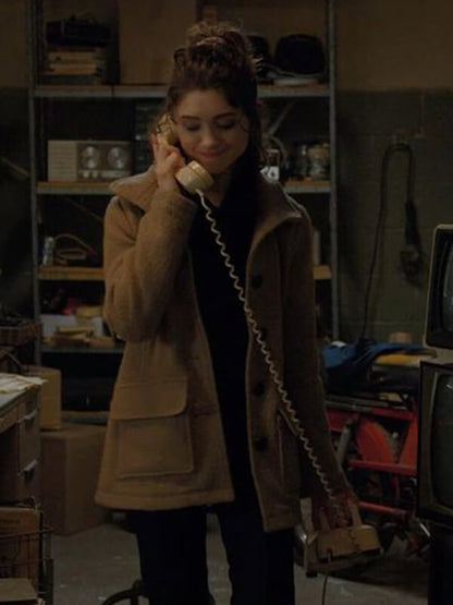 Nancy Wheeler Stranger Things S3 Brown Wool Jacket