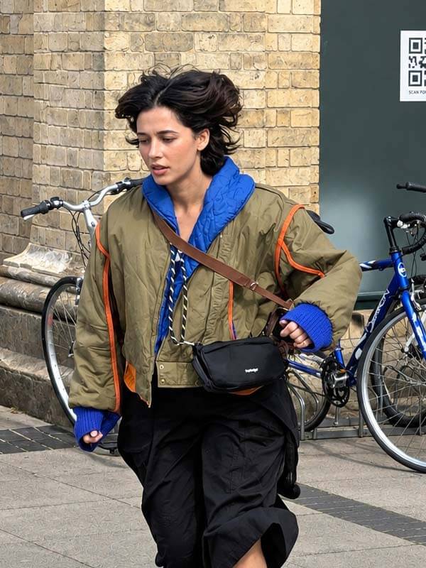 Naomi Scott Roald Dahl Green Jacket