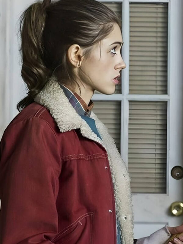 Natalia Dyer Stranger Things Brown Corduroy Jacket