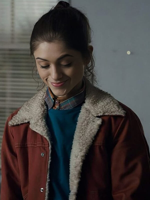 Natalia Dyer Stranger Things Brown Corduroy Jacket
