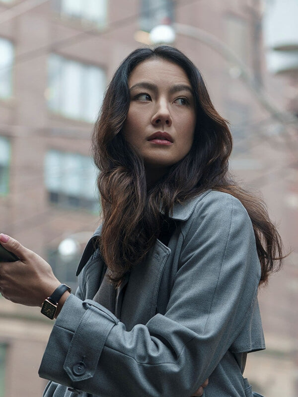Neagley S01 Renee Birdwhistle Gray Trench Coat