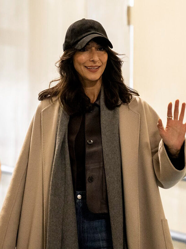 Necar Zadegan CIA 2026 Nikki Reynard Wool Coat
