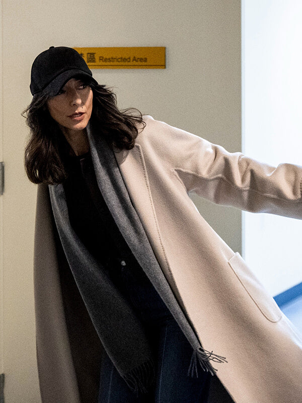 Necar Zadegan CIA 2026 Nikki Reynard Wool Coat