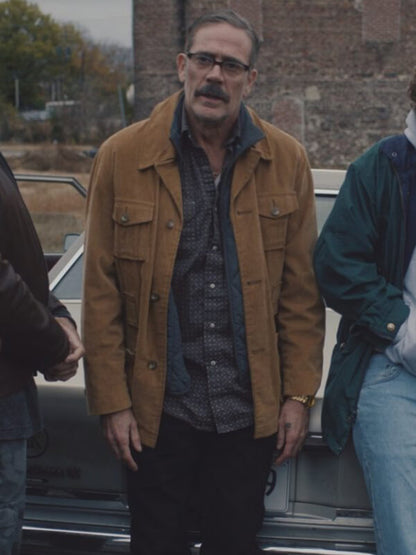 Neighborhood Watch 2025 Jeffrey Dean Morgan Corduroy Coat