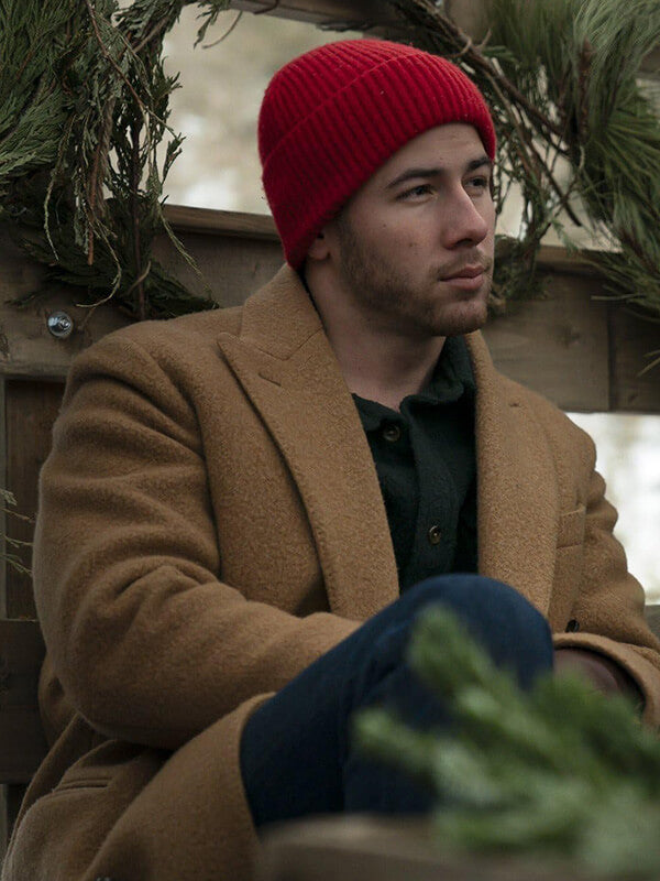 Nick Jonas A Very Jonas Christmas 2025 Brown Coat