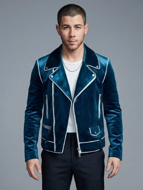Nick Jonas Power Ballad 2026 Velvet Jacket