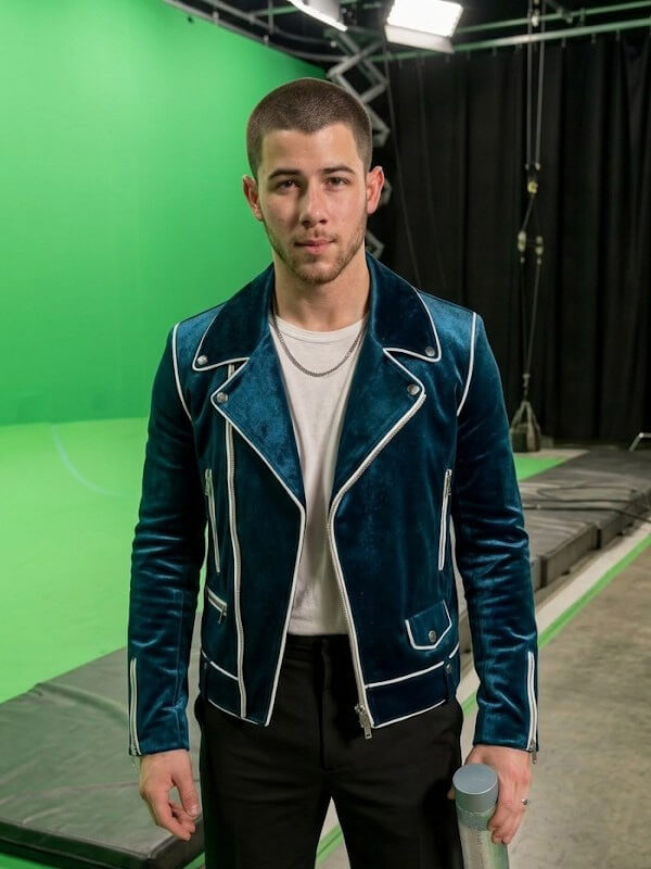 Nick Jonas Power Ballad 2026 Velvet Jacket