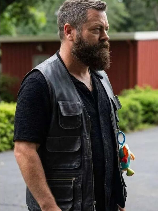 Nick Offerman Margo’s Got Money Troubles Leather Vest