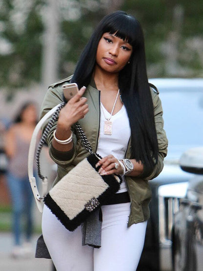 Nicki Minaj Bomber Green Jacket