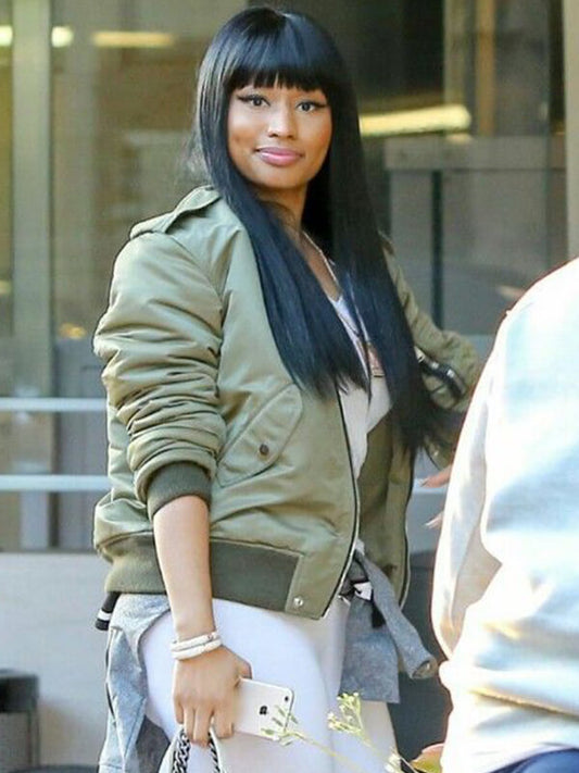 Nicki Minaj Bomber Green Jacket