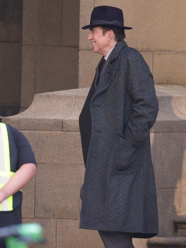Nicolas Cage Spider Noir 2026 Black Wool Coat