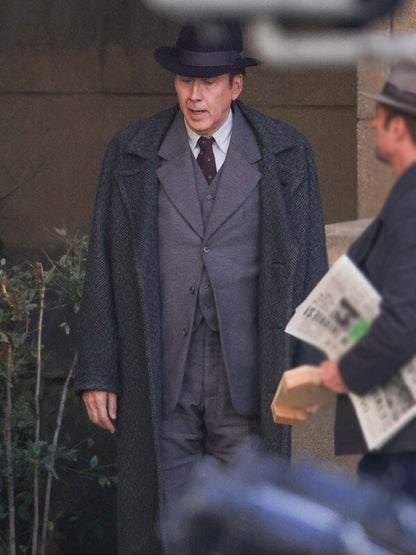 Nicolas Cage Spider Noir 2026 Black Wool Coat