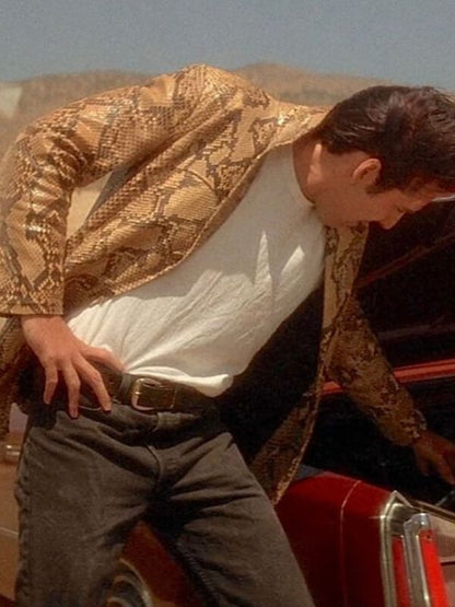 Nicolas Cage Wild at Heart Gold Leather Jacket