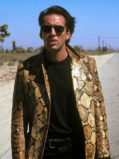 Nicolas Cage Wild at Heart Gold Leather Jacket