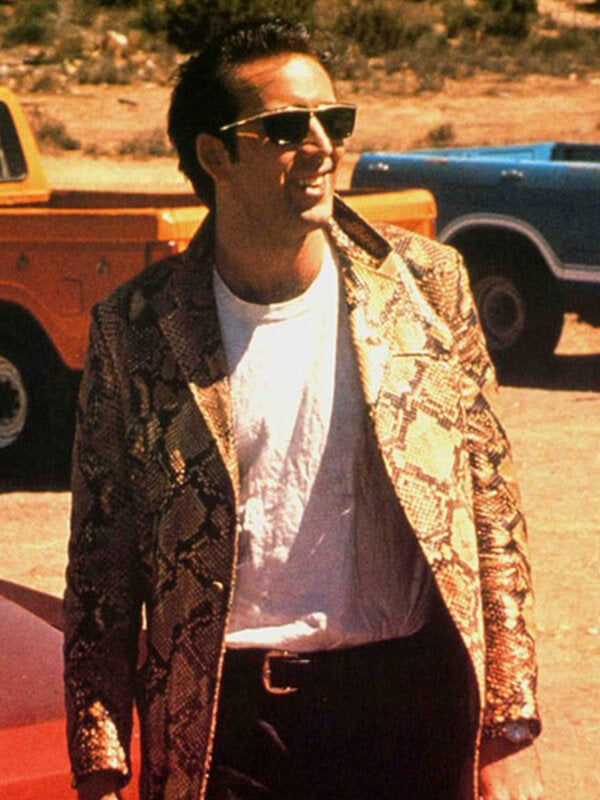 Nicolas Cage Wild at Heart Gold Leather Jacket