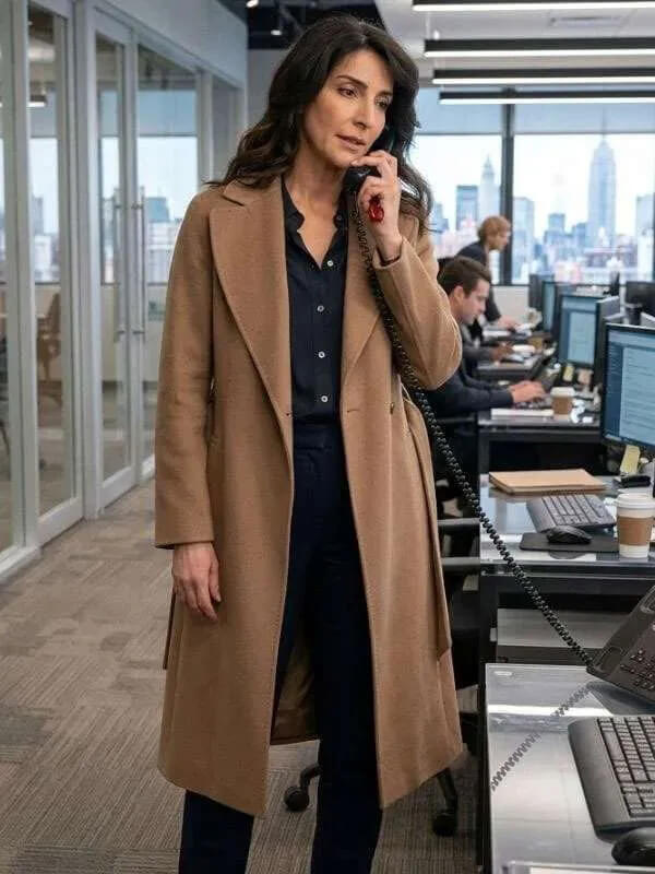 Nikki Reynard CIA 2026 Necar Zadegan Wool Coat