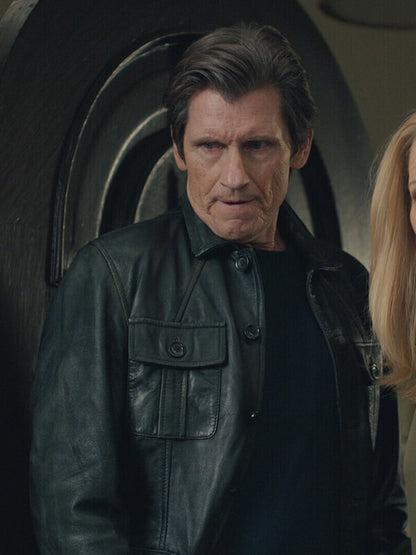 No Good Deed Denis Leary Black Leather Jacket