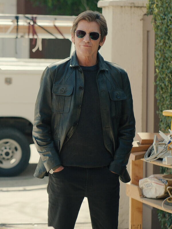 No Good Deed Denis Leary Black Leather Jacket