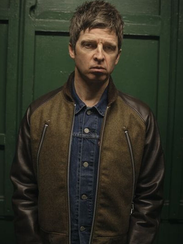 Noel Gallagher Bomber Brown Jacket