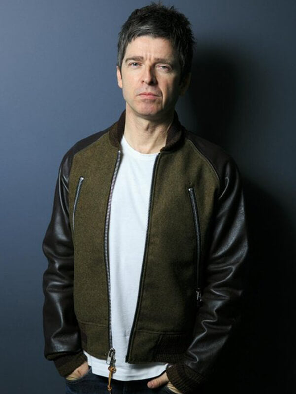 Noel Gallagher Bomber Brown Jacket