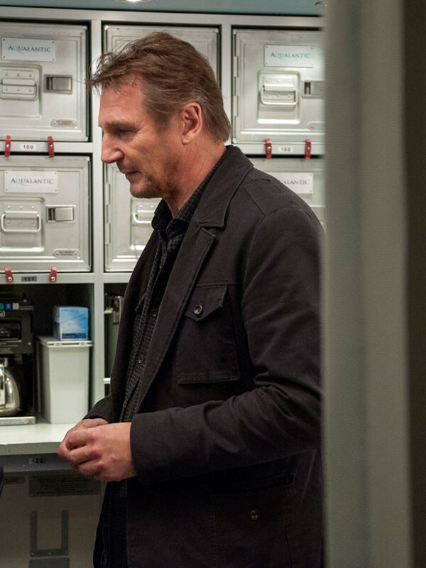 Non Stop Liam Neeson Black Cotton Jacket