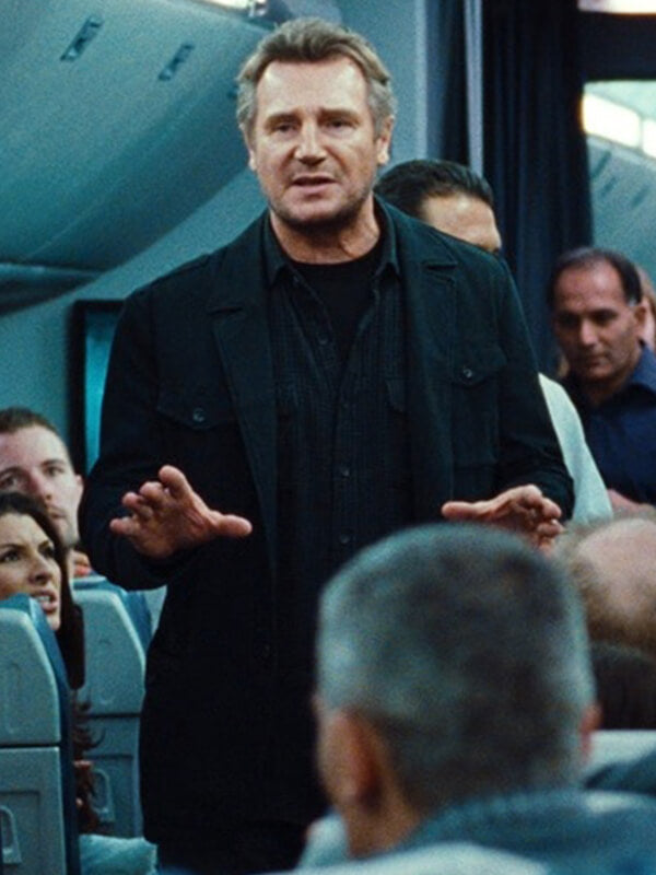 Non Stop Liam Neeson Black Cotton Jacket