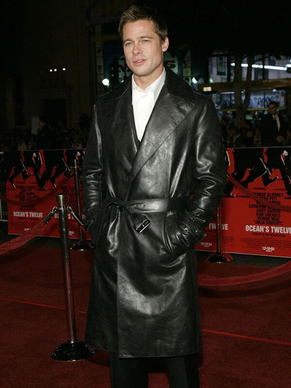 Ocean's Twelve Brad Pitt Premiere Black Coat