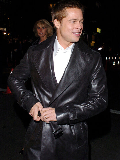 Ocean's Twelve Brad Pitt Premiere Black Coat