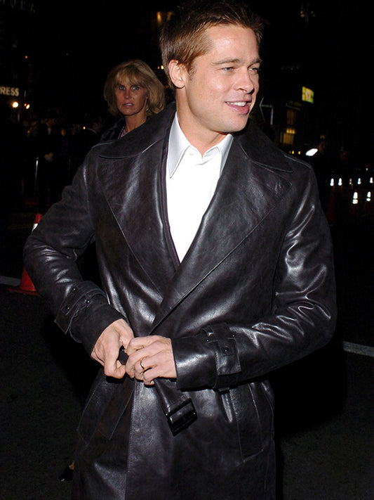 Ocean's Twelve Brad Pitt Premiere Black Coat