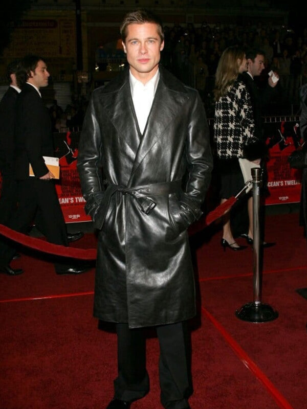 Ocean's Twelve Brad Pitt Premiere Black Coat