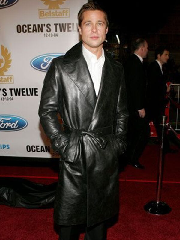 Ocean's Twelve Brad Pitt Premiere Black Coat