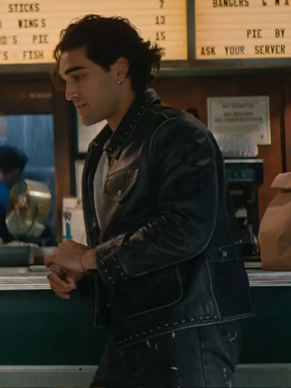 Off Campus S01 Justin Kohl Black Leather Jacket